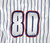 2023 Round Rock Express #80 Game Issued P Used White Jersey Marvel Defender 48 6