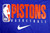 New NBA 2019-20 Detroit Pistons Team Issued Long Sleeve Blue Shirt L NWT 7S