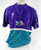 1990s Charlotte Hornets #9 Game Used Purple Shooting Shirt XXL DP69306