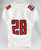 2017 Texas Tech Red Raiders #28 Game Issued Pos Used White Jersey150 P NP R 44 2