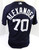 2021 Detroit Tigers Tyler Alexander #70 Game Issued Pos Used Navy Jersey ST 46 8
