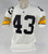 1993 Pittsburgh Steelers Steve Avery #43 Game Issued White Jersey 46 DP65665