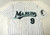 2011 Florida Marlins John Raynor #9 Game Used White Jersey AFL 48 DP14295