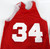 1990s Atlanta Hawks #34 Game Issued Red White Practice Jersey L DP69125