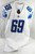 2018 Detroit Lions Anthony Zettel #69 Game Issued White Jersey 44 DP64670