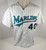 2002 Florida Marlins Rick Renick #40 Game Used White Jersey DP07065