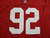 1990s San Francisco 49ers #92 Game Issued Pos Used Red Jersey 46 DP59320