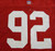 1990s San Francisco 49ers #92 Game Issued Pos Used Red Jersey 46 DP59320