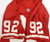 1990s San Francisco 49ers #92 Game Issued Pos Used Red Jersey 46 DP59320