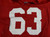1990s San Francisco 49ers #63 Game Issued Pos Used Red Jersey 52 DP59317