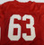 1990s San Francisco 49ers #63 Game Issued Pos Used Red Jersey 52 DP59317