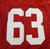 1990s San Francisco 49ers #63 Game Issued Pos Used Red Jersey 52 DP59317