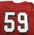 2002 San Francisco 49ers #59 Game Issued Red Practice Jersey DP59324