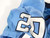 2008-12 North Carolina Tar Heels UNC #20 Game Used Blue Jersey NP Rem 44 DP54492