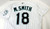 2002 Florida Marlins Mark Smith #18 Game Issued White Jersey 50 DP14322