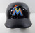 2017-18 Miami Marlins Game Used Black Batting Helmet 7 Minor League Ext ST 748S