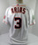 2017 Greeneville Astros Johsson Arias #3 Game Used White Jersey 44 DP35069