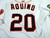 2017 Greeneville Astros Dariel Aquino #20 Game Used White Jersey 46 DP35052