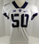 2015-18 Texas Christian Uni TCU Horned Frogs #50 Game Issued White FB Jersey 42