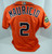 2017 Greeneville Astros Joan Mauricio #2 Game Used Orange Jersey DP06282
