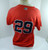 2008 Gwinnett Braves Jairo Asencio #29 Game Used Red Jersey XL DP44070