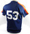 1986-93 Houston Astros #53 Game Used Navy Jersey Batting Practice NP Rem XL 2