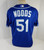 2020 Kansas City Royals Stephen Woods #51 Game Issued Blue Jersey DG Patch ST 6