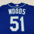 2020 Kansas City Royals Stephen Woods #51 Game Issued Blue Jersey DG Patch ST 6