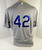 2020 Kansas City Royals Salvador Perez #42 Game Issued Grey Jersey J Robinson D