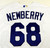 2020 Kansas City Royals Jake Newberry #68 Game Issued White Jersey DG Patch 48 3
