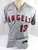 2022 Los Angeles Angels Monte Harrison #13 Game Issued Pos Used Grey Jersey 44 2