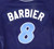 2017 Lakewood BlueClaws Brett Barbier #8 Game Used Navy Jersey DP04946