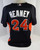2012-13 Miami Marlins Andrew Heaney #24 Game Used Black Jersey ST BP 46 93