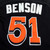 2014-16 Miami Marlins Joe Benson #51 Game Used Black Jersey ST BP 48 DP18487