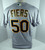 2019 Oakland A's Athletics Mike Fiers  #50 Game Issued Grey Jersey 150 Patch 548
