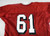 2002 San Francisco 49ers #61 Game Issued Red Practice Jersey 3X 418