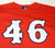 Pawtucket Boston Red Sox #46 Game Used Red Jersey Alt Training Site 2XL DP09875