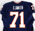 2010-12 Virginia Cavaliers Tim Smith #71 Game Issued Navy Jersey 44 171