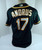 2021 Oakland A's Athletics Elvis Andrus #14 Game Used Dark Green Jersey 46 42