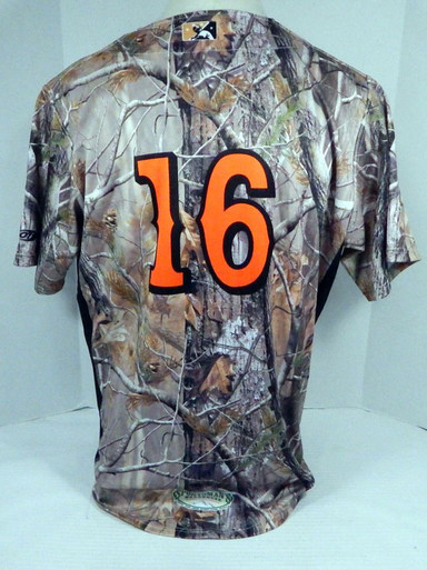 2018 Visalia Rawhide Ramon Hernandez #16 Game Used Brown Camo Jersey ...