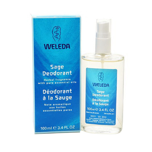 Weleda Sage Deodorant Spray With Pure Essential Oils 3.4 Oz