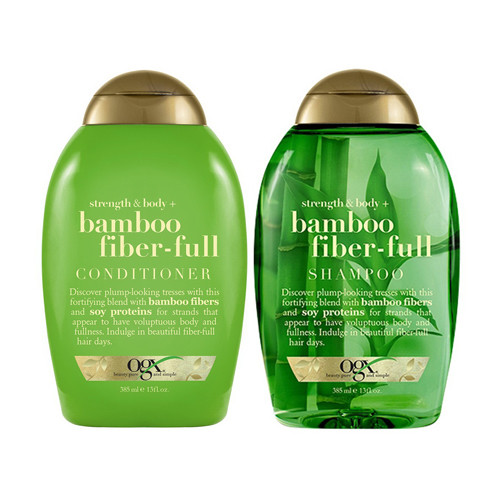 Ogx Shampoo and Conditioner Bamboo Fiber 13 Oz, Set Of 2
