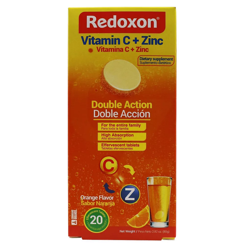 Redoxon Vitamin C and Zinc Orange Flavored Effervescent Tablets 20 Ea
