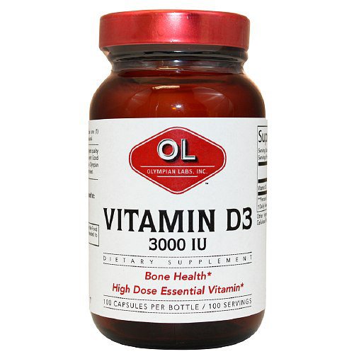 Olympian Labs Vitamin D3 3000 Iu Capsules 100 Ea
