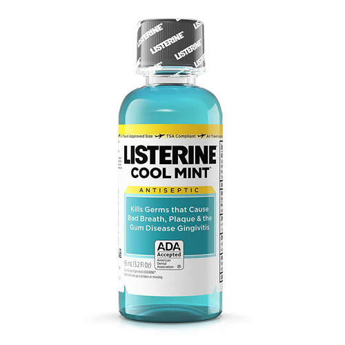 Listerine Antiseptic Mouthwash, Cool Mint 95 Ml