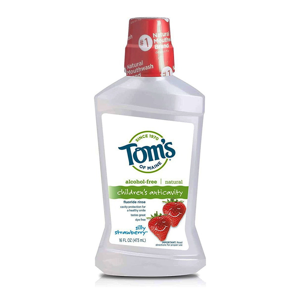 Toms of Maine Childrens Anticavity Fluoride Rinse, Silly Strawberry, 16 Oz