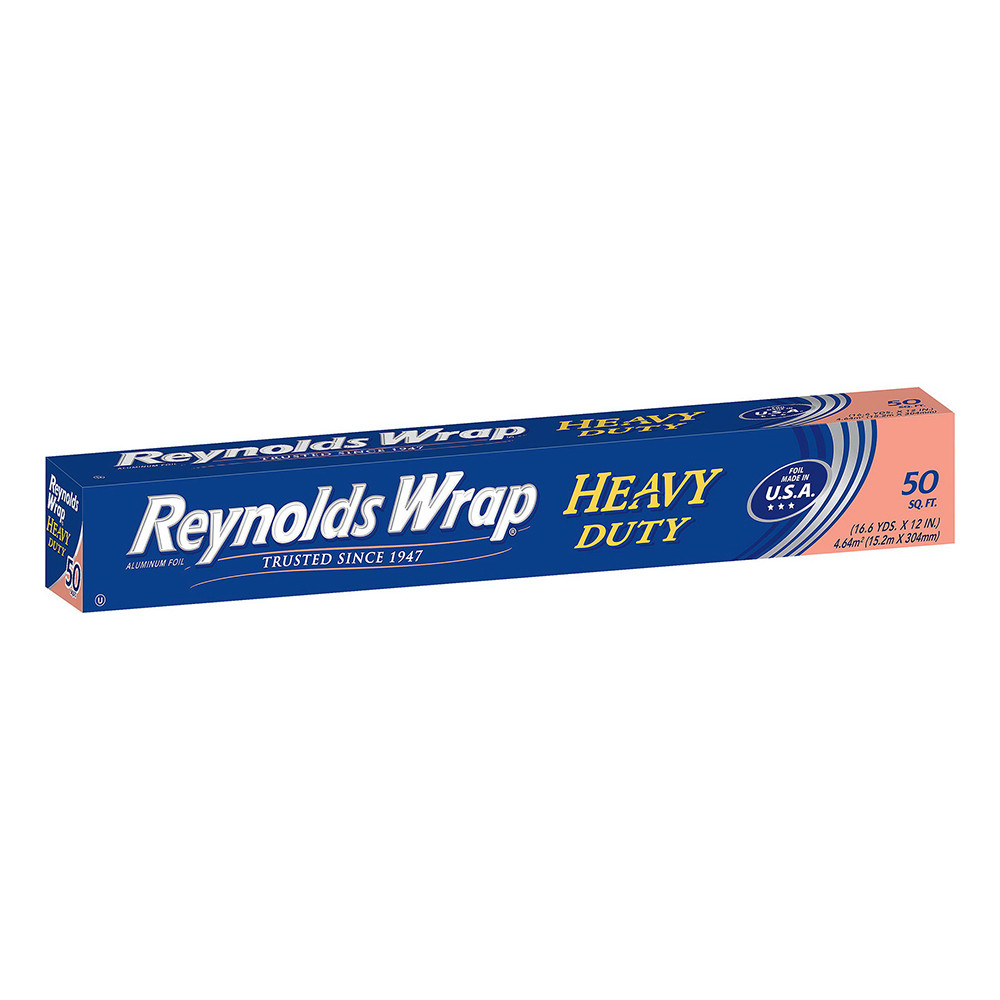 Reynolds Wrap Heavy Duty Aluminum Foil, Thick and Durable, 50 Sq Ft, 1 Ea