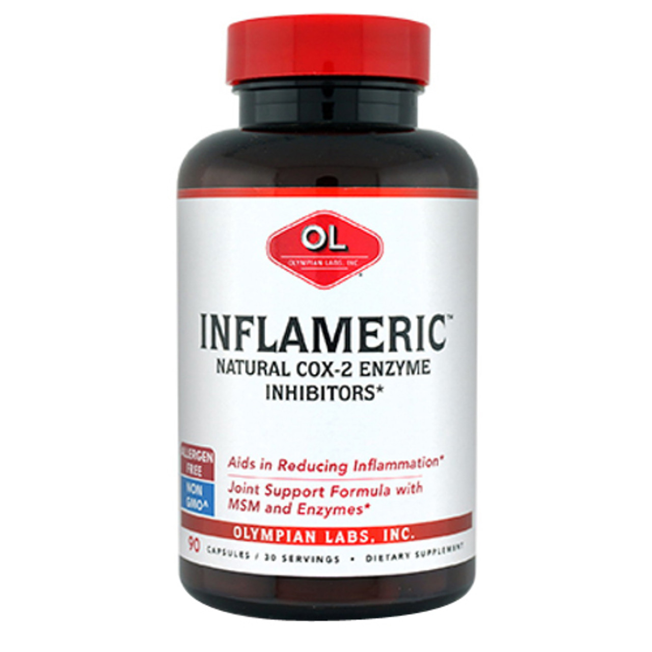 Olympian Labs Inflameric, Natural Cox 2 Enzyme Inhibitor Supplement Capsules, 90 Ea