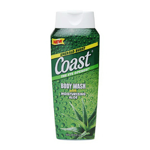Coast Body Wash With Moisturizing Aloe, Emerald Burst 18 Oz