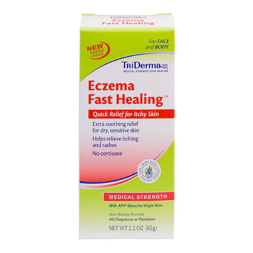 Triderma Eczema Fast Healing Cream, Medical Strength, 2.2 Oz